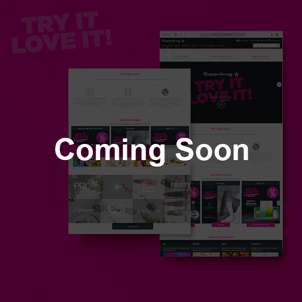Project: Superdrug Own Brand Landing Page. Category: Web design. Year: 2019.