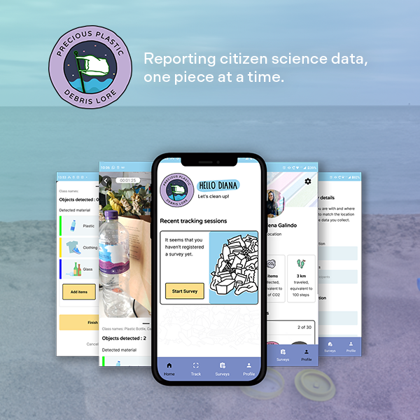 Project: Debris Lore. Category: App Design, UX and UI design, Machine Learning. Year: 2024.